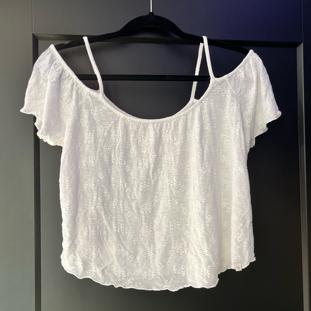 Abercrombie Kids Off the Shoulder White Top